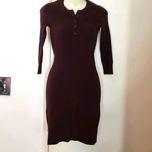 MODA sweater dress burgundy